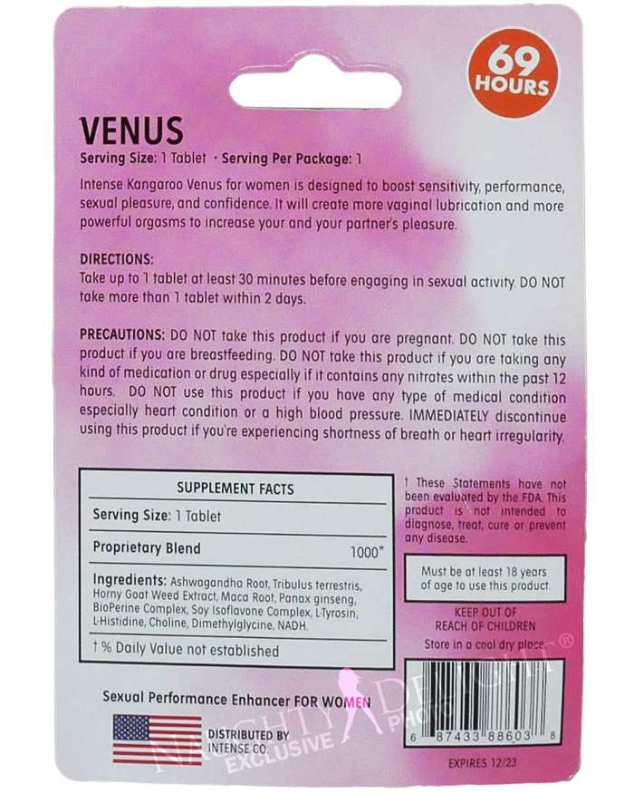 Kangaroo for Women Intense Venus (Formerly Kangaroo for Women) Sex Supplement)