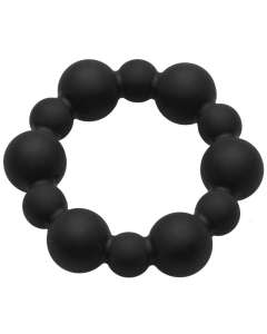 Master Series Shadow Silicone Beaded Cock Ring