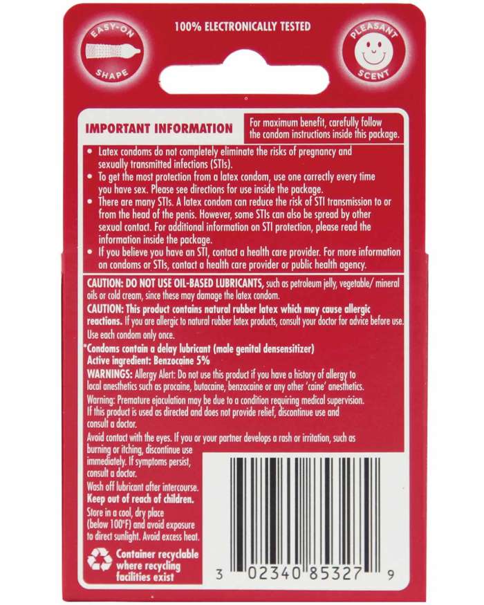 Durex Performax Intense Textured with Delay Lubricant Latex Condom