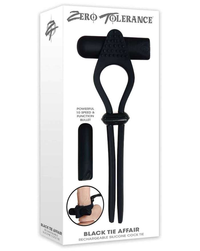 Zero Tolerance Black Tie Affair Cock Ring Tie