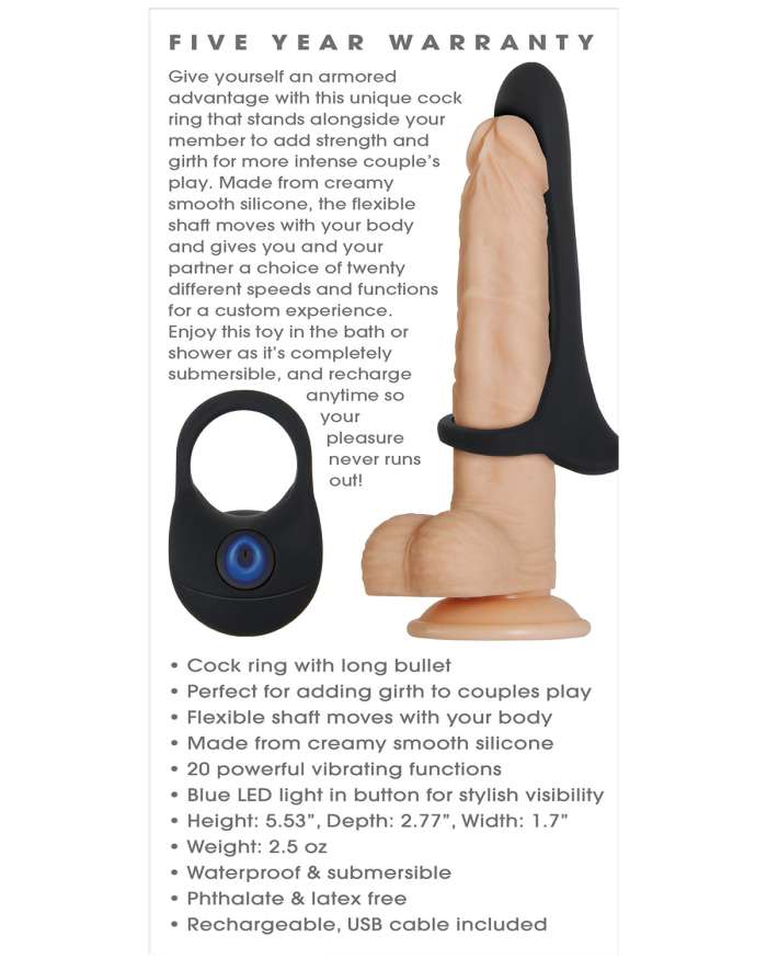 Zero Tolerance Cock Armor Vibrating Cock Ring Sleeve