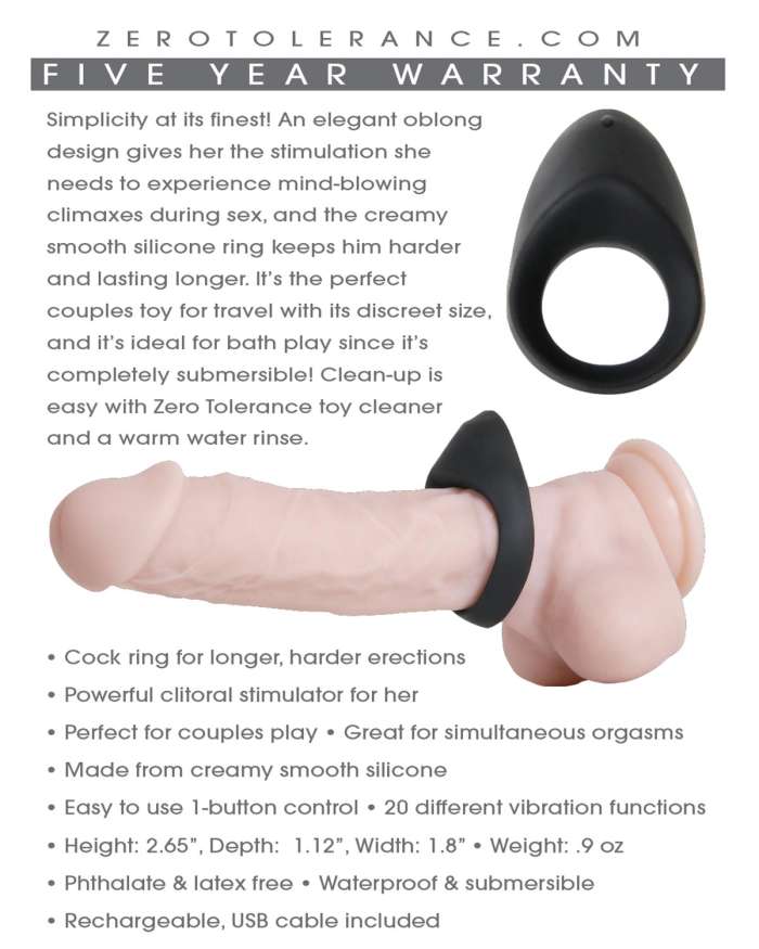 Zero Tolerance Night Rider Vibrating Cock Ring