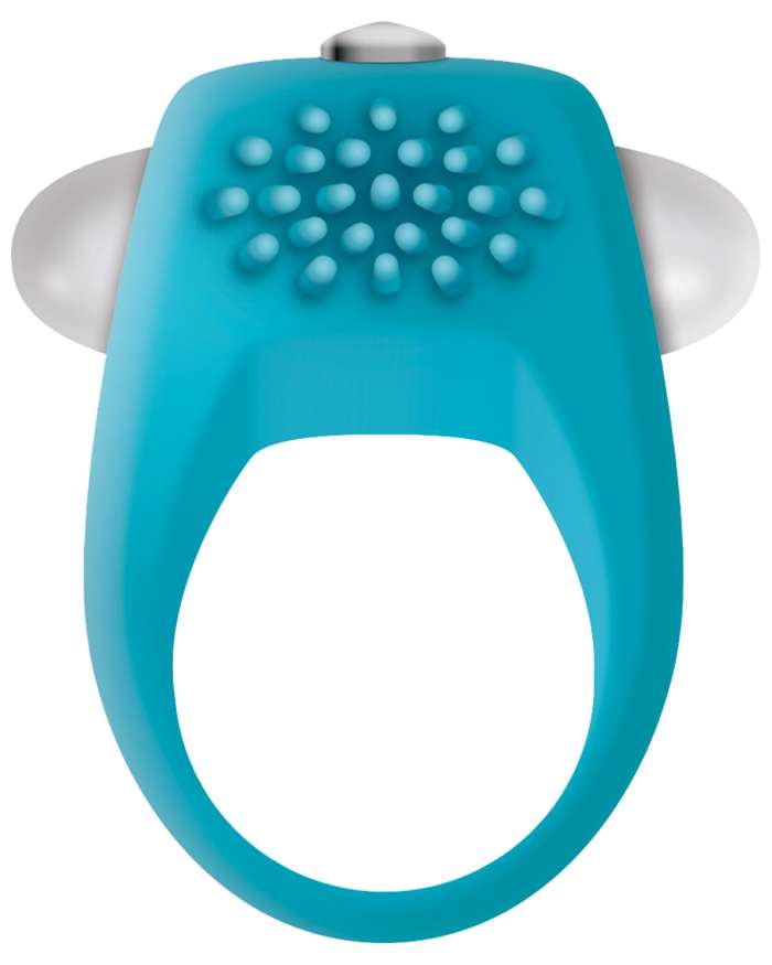 Zero Tolerance Teal Tickler Vibrating Cock Ring