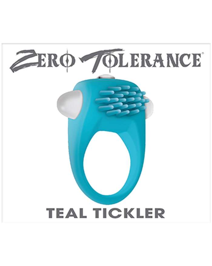 Zero Tolerance Teal Tickler Vibrating Cock Ring